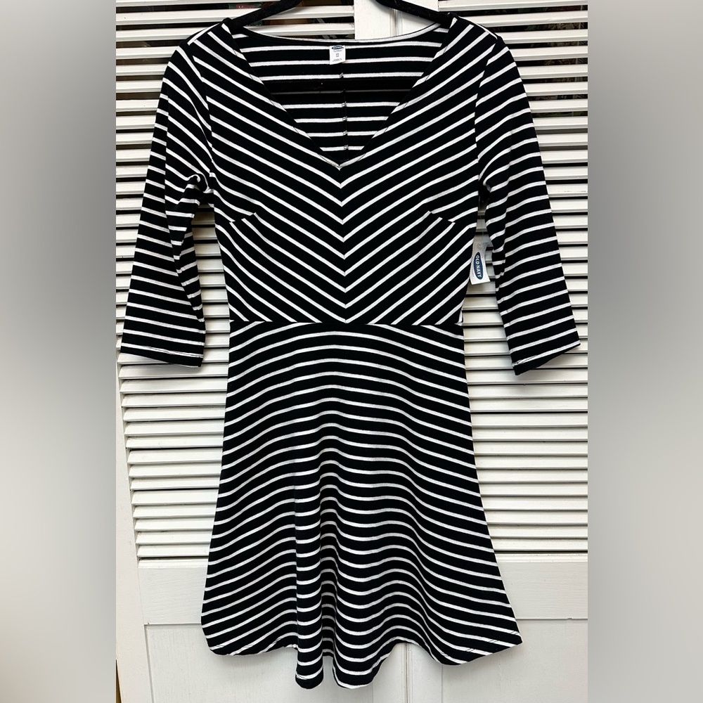 Old Navy Striped Fit and Flare A-Line Dress Size XS